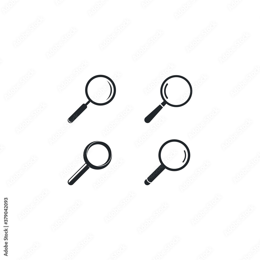 Magnify glass vector icon illustration Magnify glass vector icon illustration
