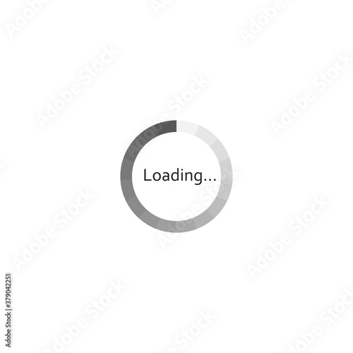 loading or buffering icon logo template