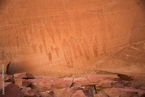 Ancient paintings in the great gallery, Canyonlands National Park