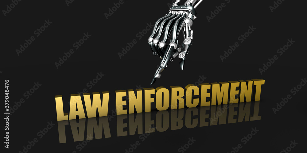 Naklejka premium Law enforcement Industry