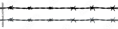 Barbed wire seamless vector illustration