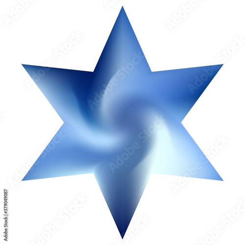 Mesh background in the form of hexagram.