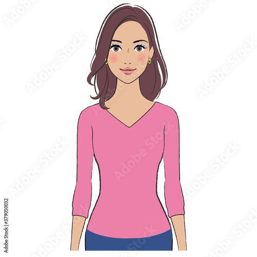 A beautiful woman with brown skin smiling