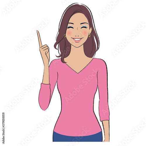 A beautiful woman with brown skin smiling and explaining something