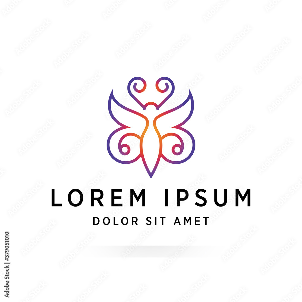 Abstract Butterfly Logo Design Template Abstract Butterfly Logo Design Template