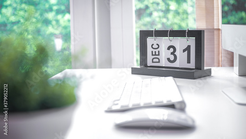 Canvas Print Calendar Concept - December 31st