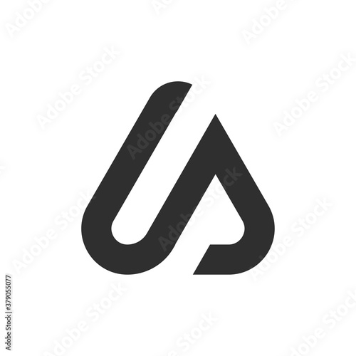 Initial letter sa or as logo vector design template