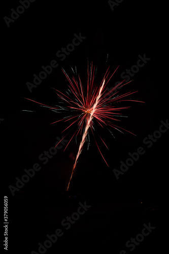 Wallpaper Mural 4th of July and new year Fireworks in the night sky. Firework concept background. Torontodigital.ca