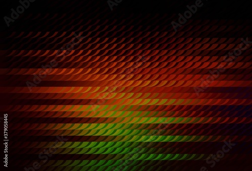 Light Green  Red vector backdrop with memphis shapes.