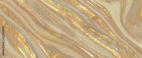 Quadro em tela Golden texture of marble background, natural gold exotic marbel of ceramic wall and floor, mineral pattern for granite slab stone ceramic tile, Golden emperador breccia agate quartzite surface
