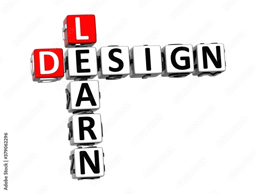 Design Learn. White and Red 3D Crossword Puzzle. Design Learn. White and Red 3D Crossword Puzzle.