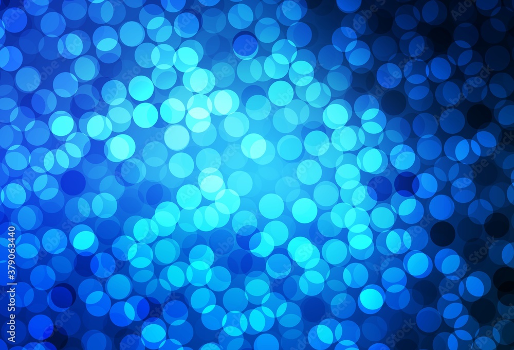 Dark BLUE vector template with circles. Dark BLUE vector template with circles.