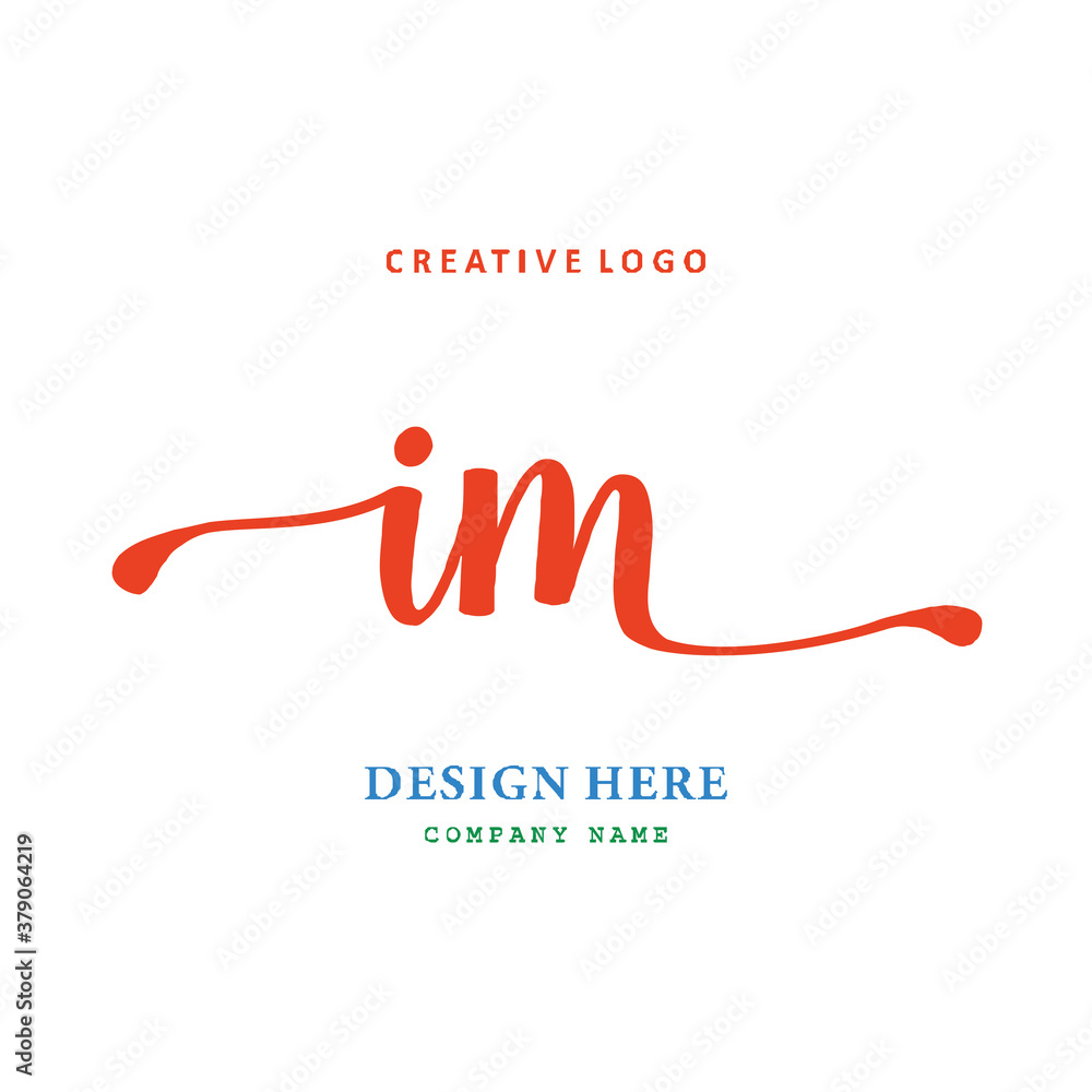 IM lettering logo, simple, elegant, easy to understand and authoritative IM lettering logo, simple, elegant, easy to understand and authoritative