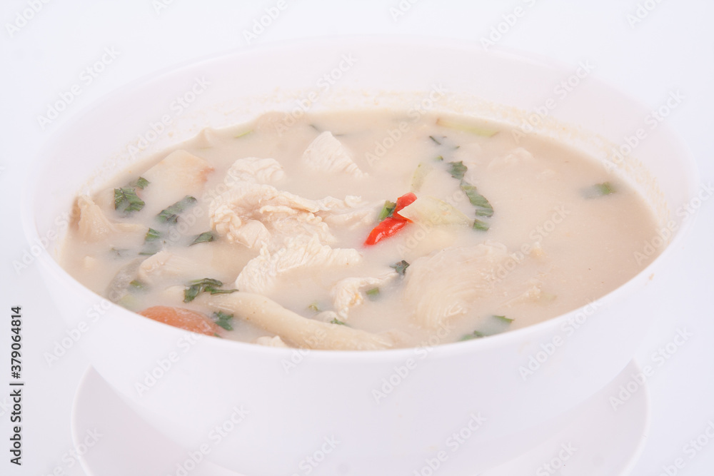 Coconut milk soup with chicken Coconut milk soup with chicken