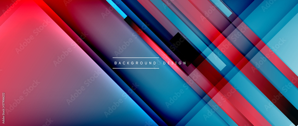 Dynamic lines on fluid color gradient. Trendy geometric abstract background for your text, logo or graphics Dynamic lines on fluid color gradient. Trendy geometric abstract background for your text, logo or graphics