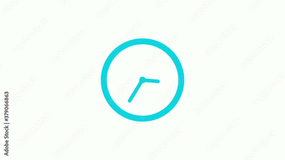 New cyan color circle 12 hours clock icon on white background,clock icon New cyan color circle 12 hours clock icon on white background,clock icon
