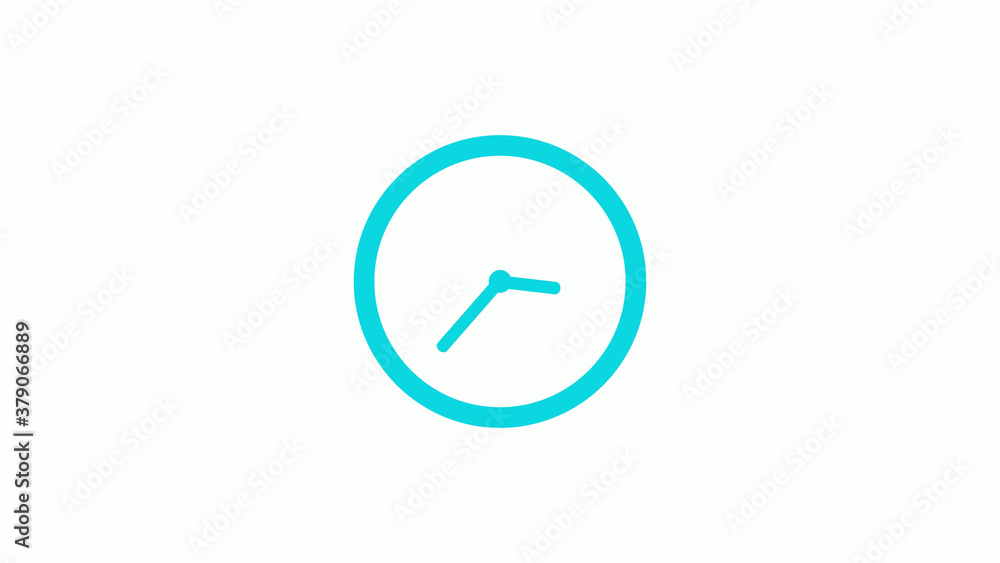 New cyan color circle 12 hours clock icon on white background,clock icon New cyan color circle 12 hours clock icon on white background,clock icon