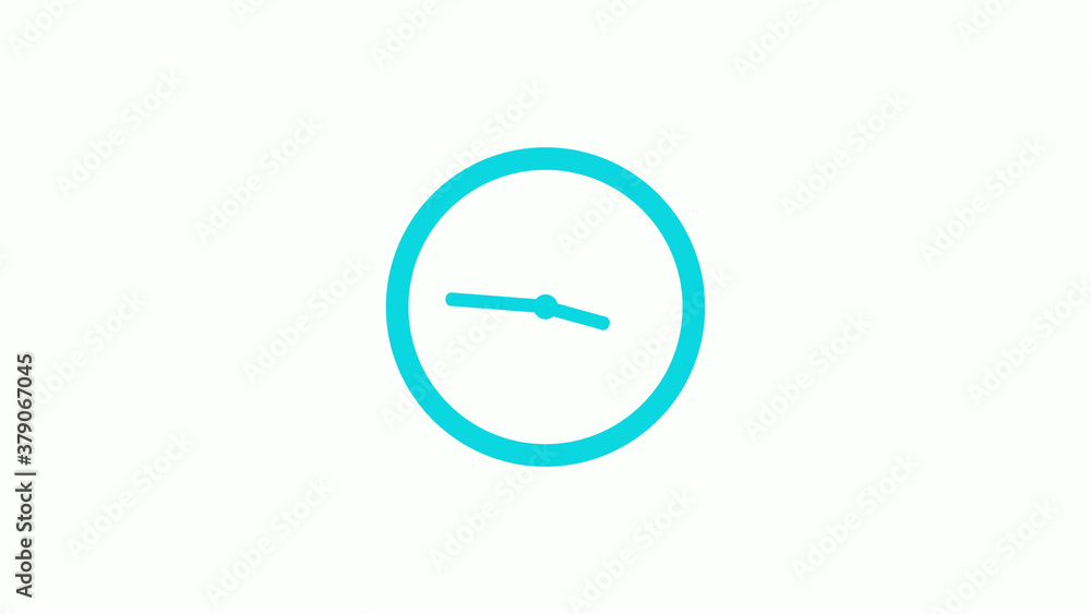 New cyan color circle 12 hours clock icon on white background,clock icon New cyan color circle 12 hours clock icon on white background,clock icon