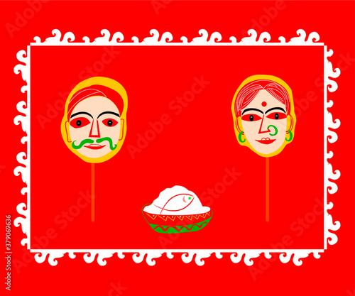 Theater masks icon vector flat design
