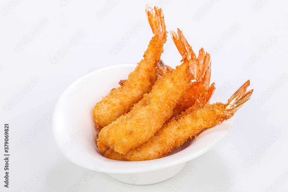 Asian style - prawn in tempura Asian style - prawn in tempura