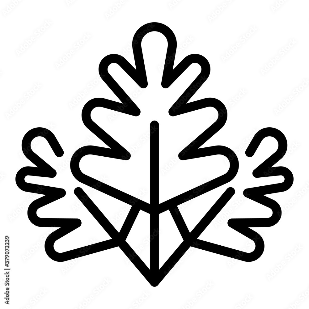Obraz premium Parsley icon. Outline parsley vector icon for web design isolated on white background