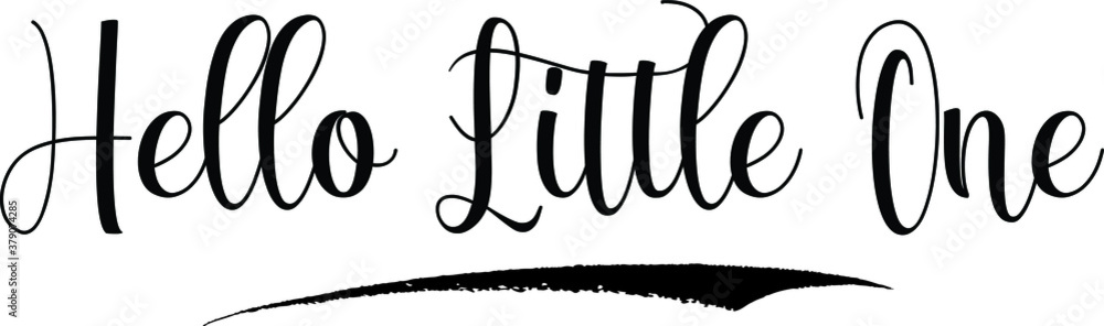 Hello Little One Calligraphy Handwritten Black Color Text On Yellow
Background Hello Little One Calligraphy Handwritten Black Color Text On Yellow
Background