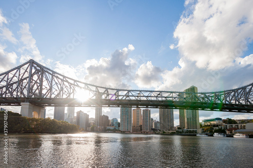 The Story Bridge in Brisbane city, Australia