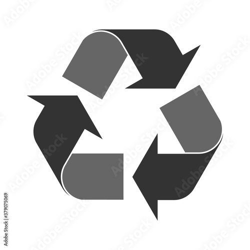 Recycle environment icon,Eco nature waste isolated on white background, garbage ecology system