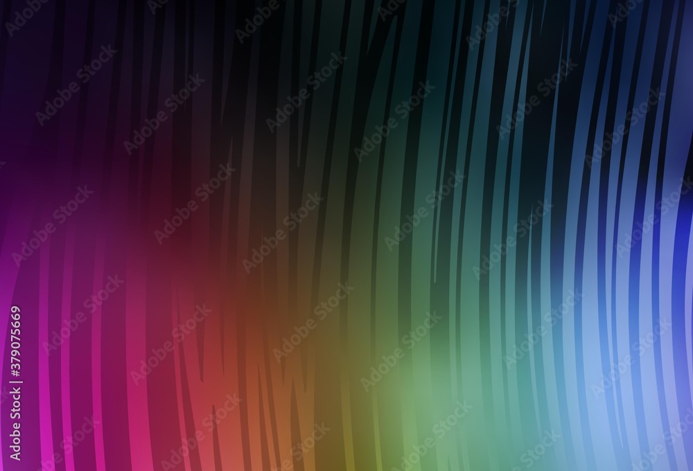 Dark Multicolor vector layout with wry lines.