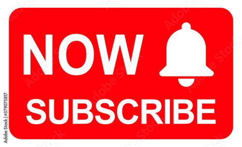 Subscribe web button, social media icon vector illustration, internet website symbol, isolated sign