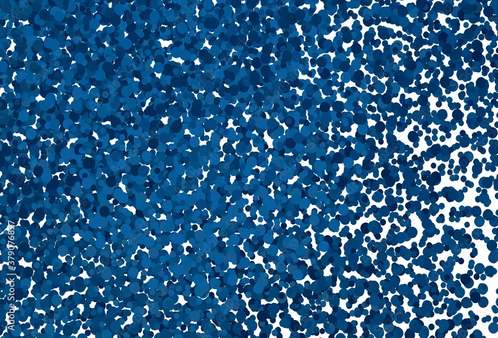 Obraz premium Dark BLUE vector layout with circle shapes.
