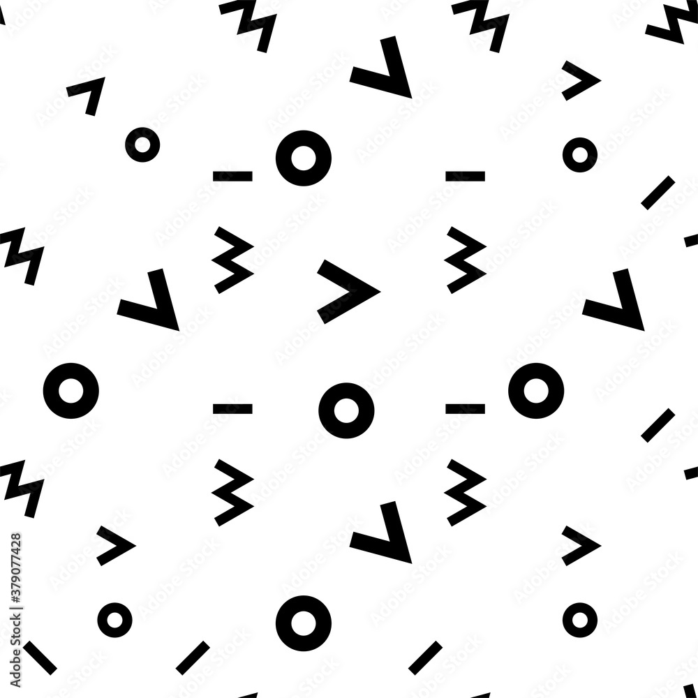 Geometric Shape Seamless Pattern Memphis Style Geometric Shape Seamless Pattern Memphis Style
