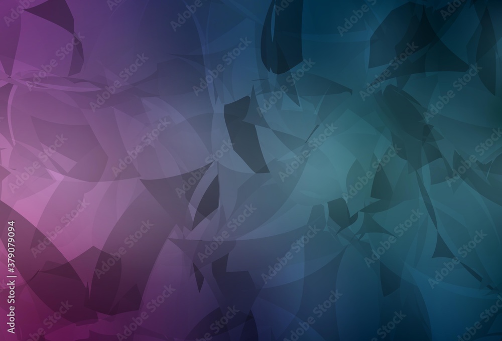 Obraz premium Light Blue, Red vector pattern with random polygonals.