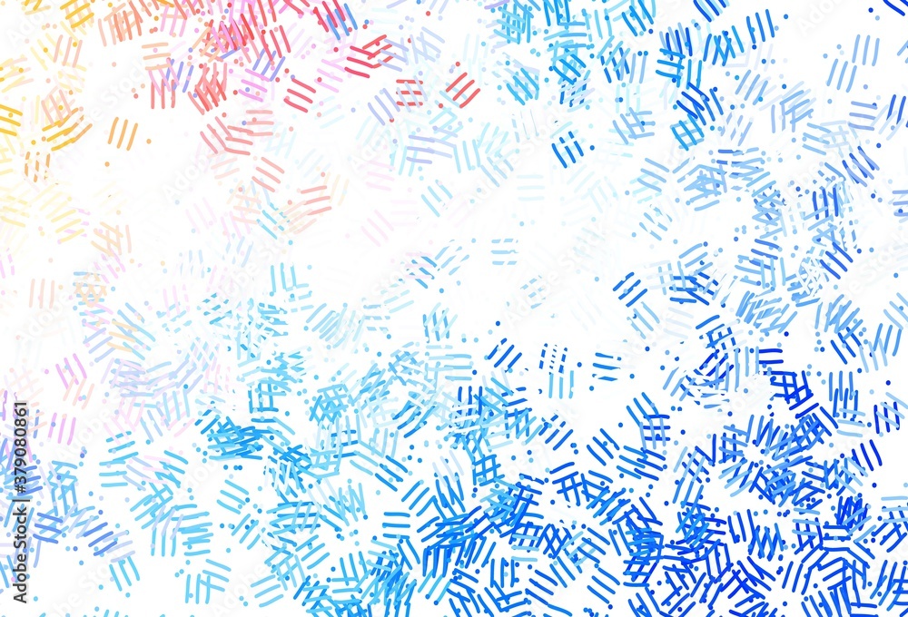 Light Blue, Red vector layout with flat lines, dots. Light Blue, Red vector layout with flat lines, dots.