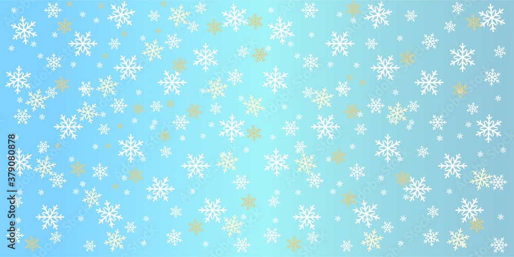 blue vector background with snowflakes
