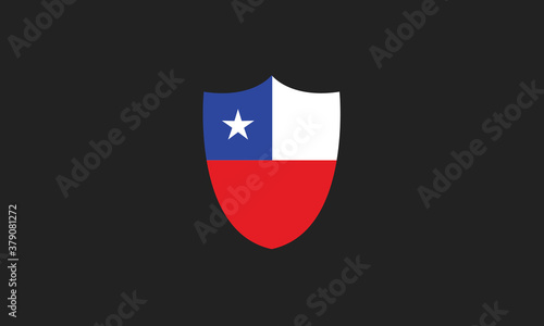 Free Download Chile flag shield vector illustration - GFXLoad