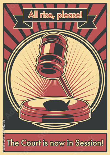 The Gavel, Judge's Hammer, Judgement Poster 
