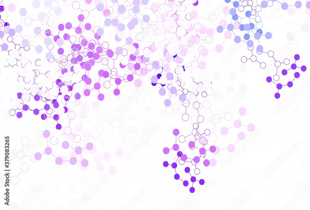 Light Purple vector template with artificial intelligence structure.