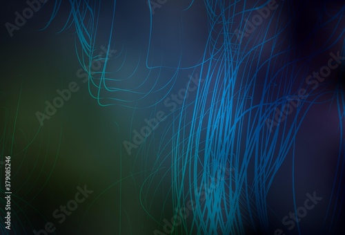 Dark Blue, Green vector colorful abstract texture.