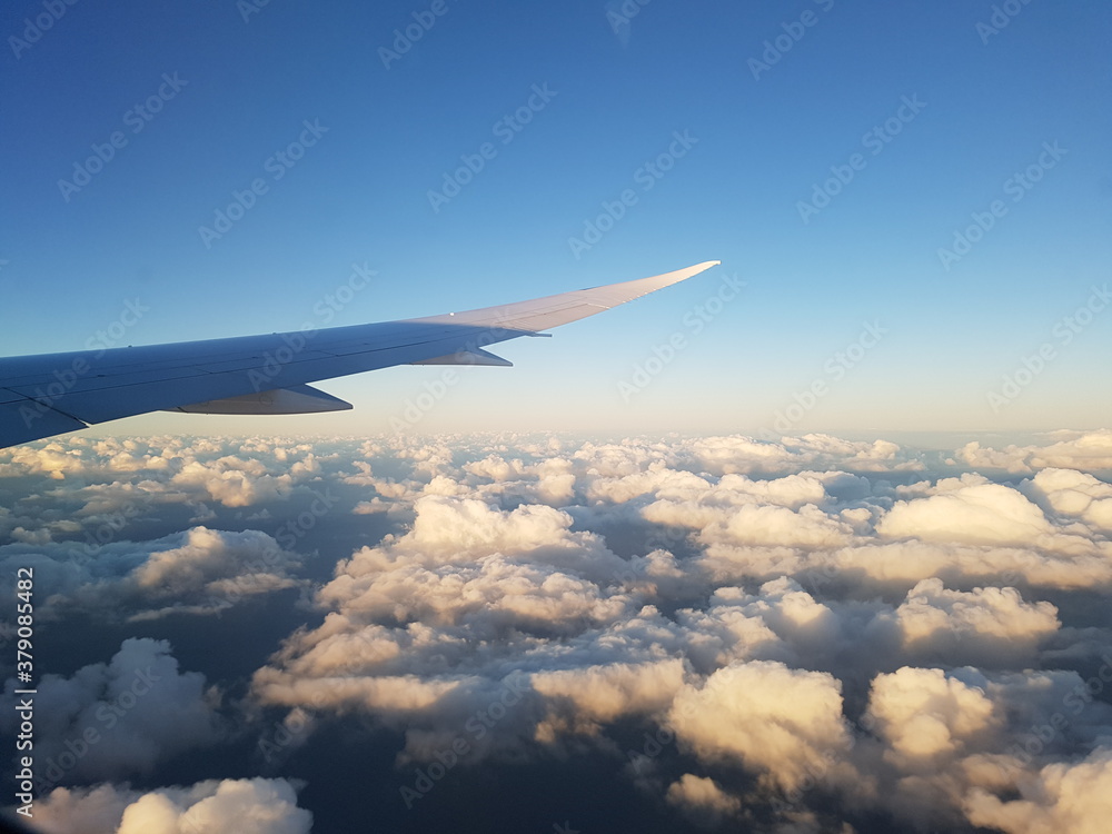 Fototapeta premium view from airplane window