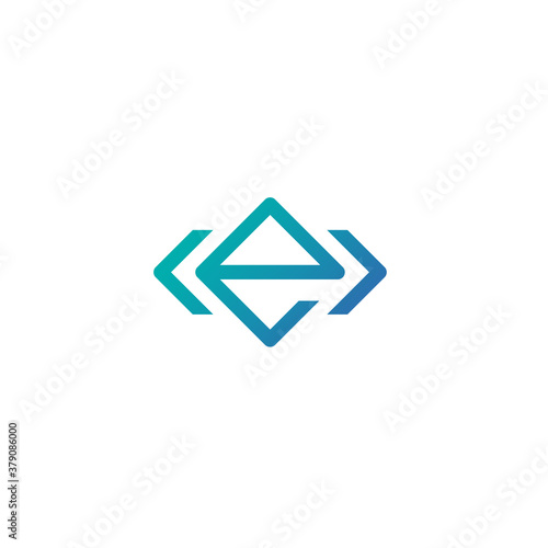 square letter e logo in brackets