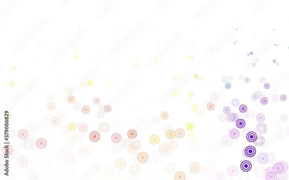 Light Orange vector background with spots.