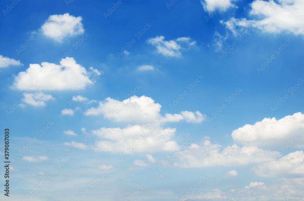 beautiful blue sky and white fluffy cloud horizon outdoor for background. beautiful blue sky and white fluffy cloud horizon outdoor for background.