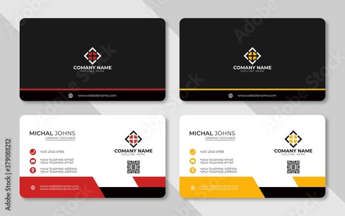 Corporate business card design template
