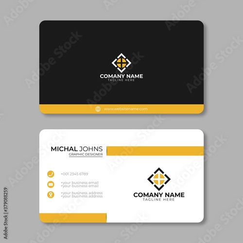 Corporate business card design template