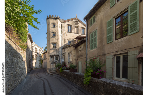 Jeanne d’Arc street in the medieval area of the village © serge