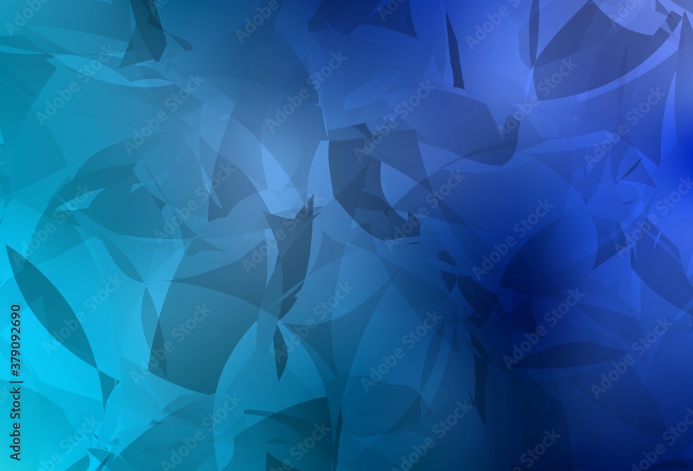 Obraz premium Light BLUE vector pattern with random polygonals.