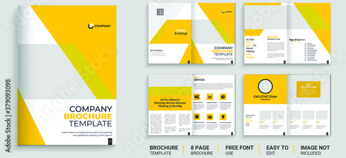 Multipurpose Brochure template layout design, Corporate business profile template layout.