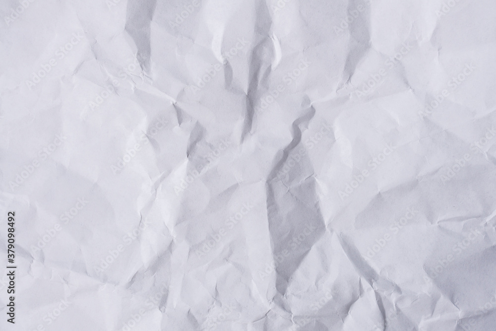 White crumpled paper texture White crumpled paper texture