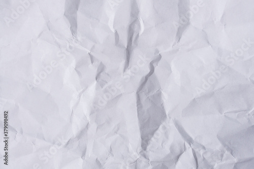 White crumpled paper texture
